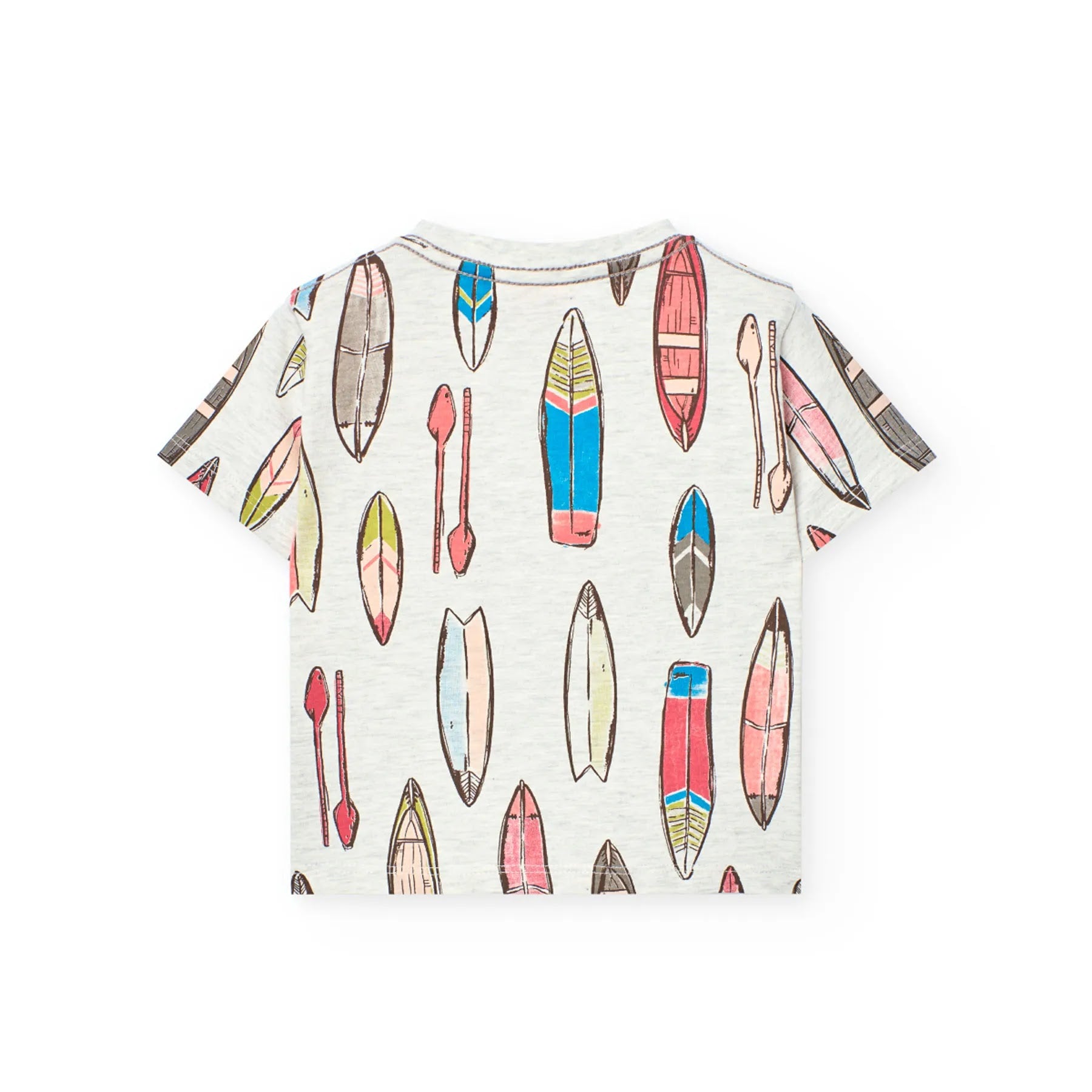 T-shirt mezza manica surf all over melange