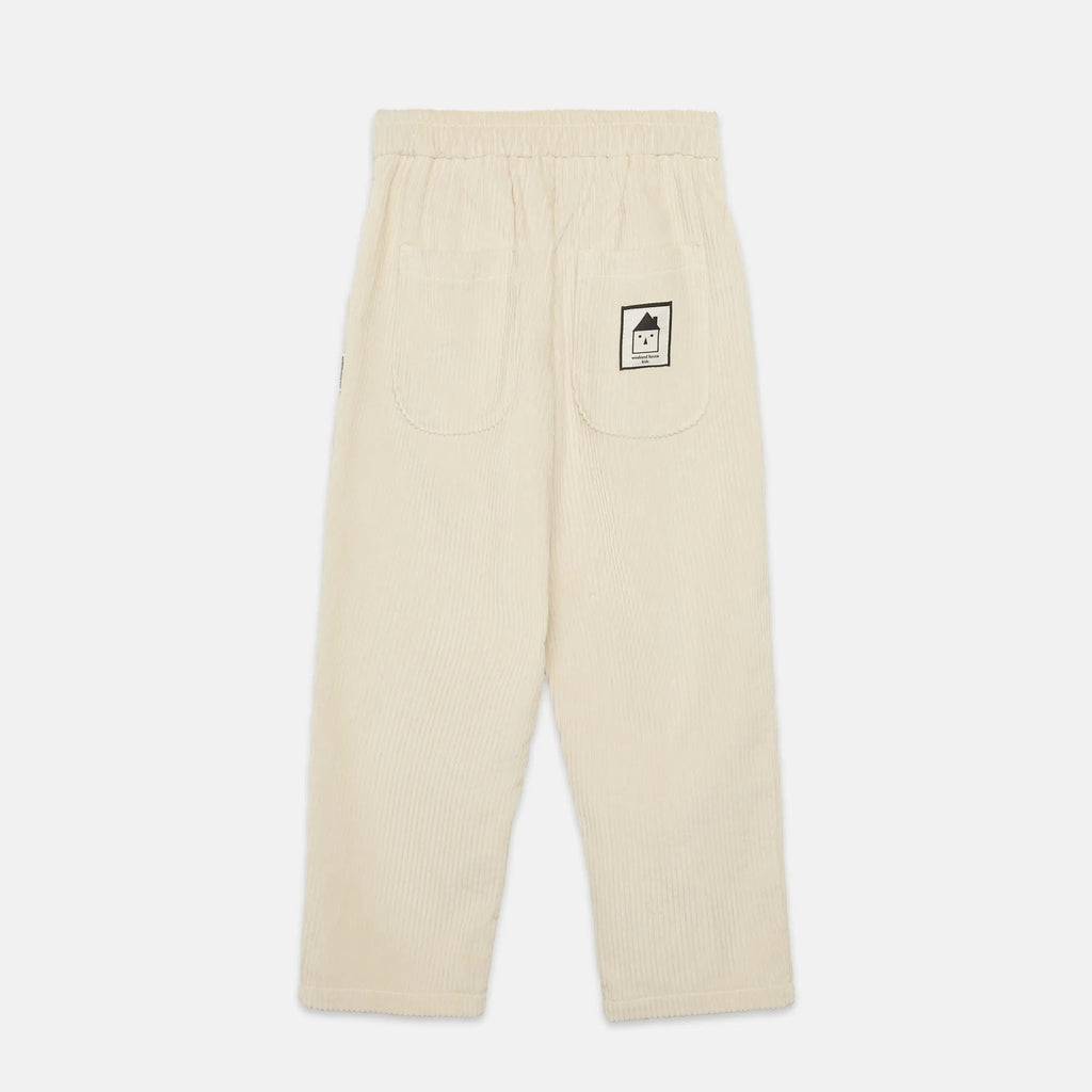 Pantalone carota velluto a coste chiaro
