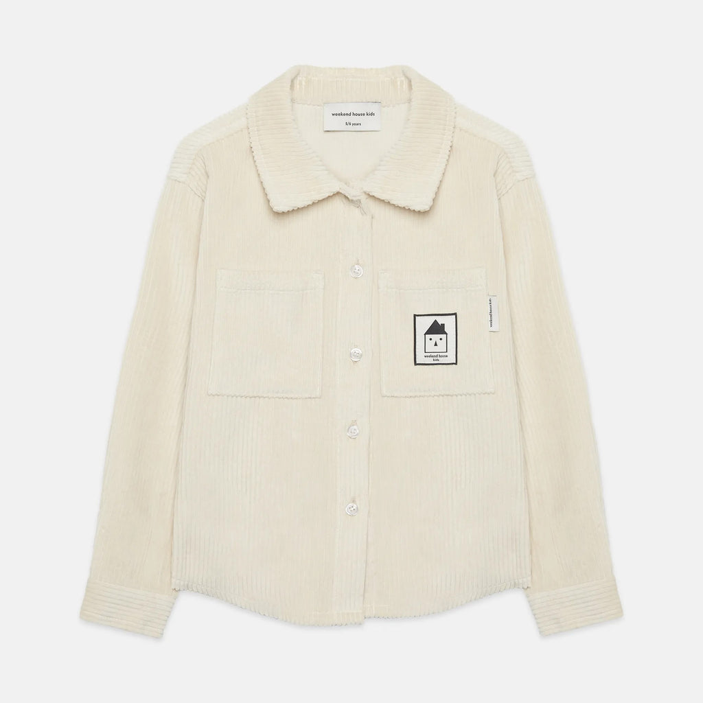 Camicia velluto a coste chiara