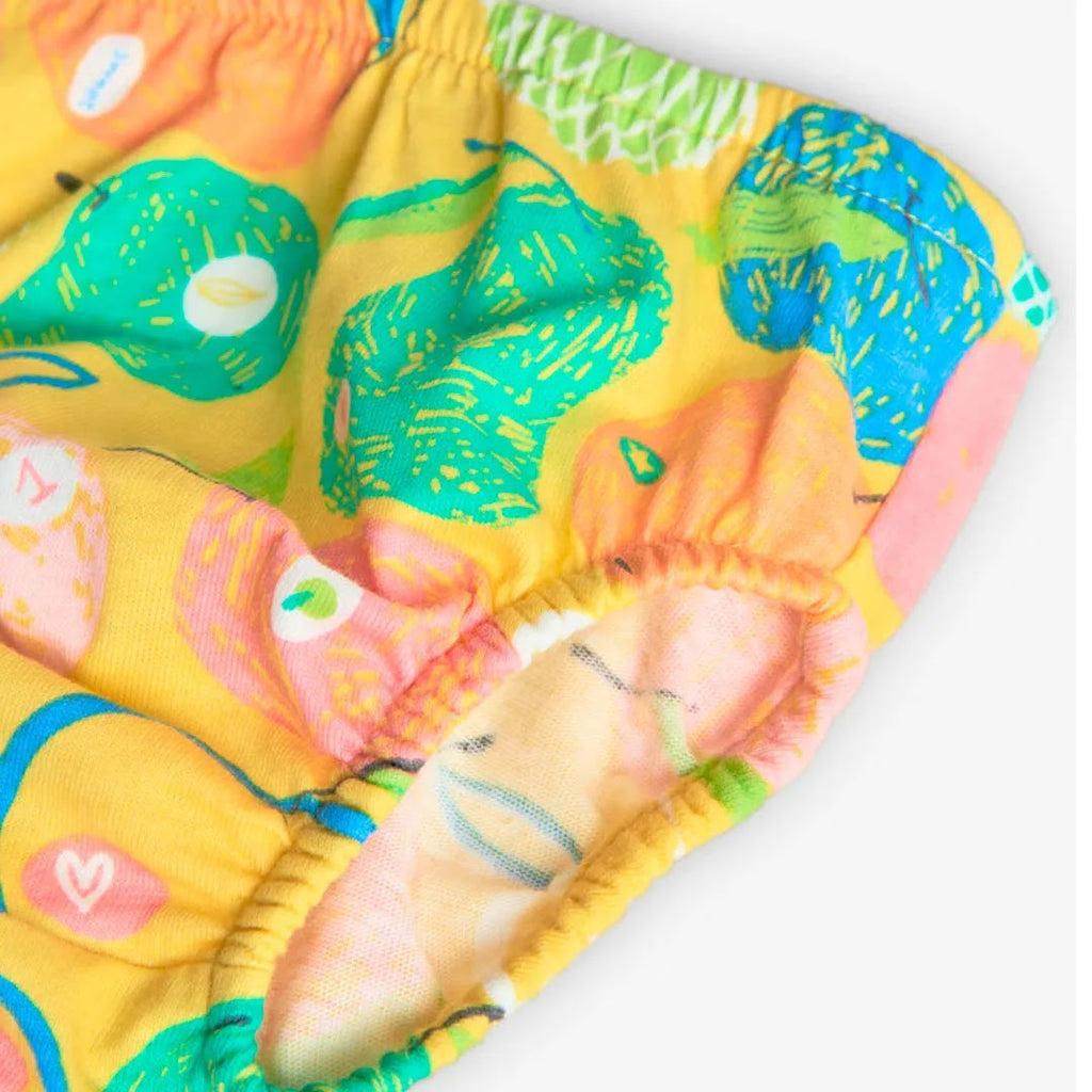 Vestito mezza manica stampa frutta