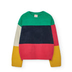 Maglione color block ragazza