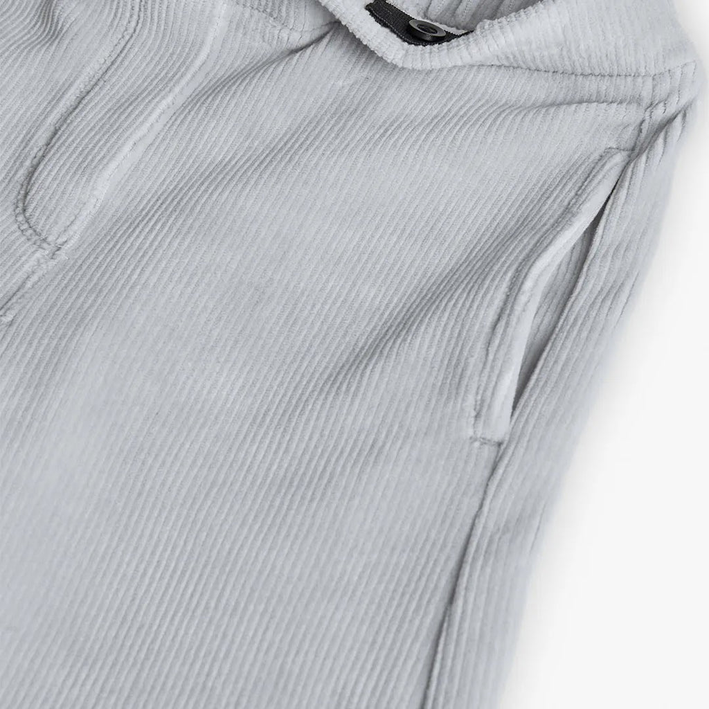 Pantaloni velluto a palazzo cenere