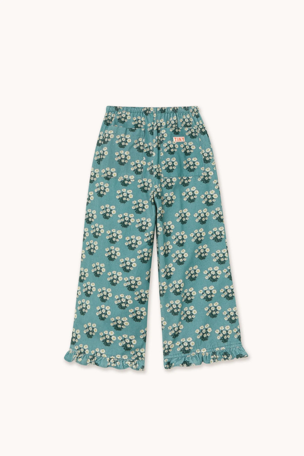 Pantaloni stampa White Bouquet