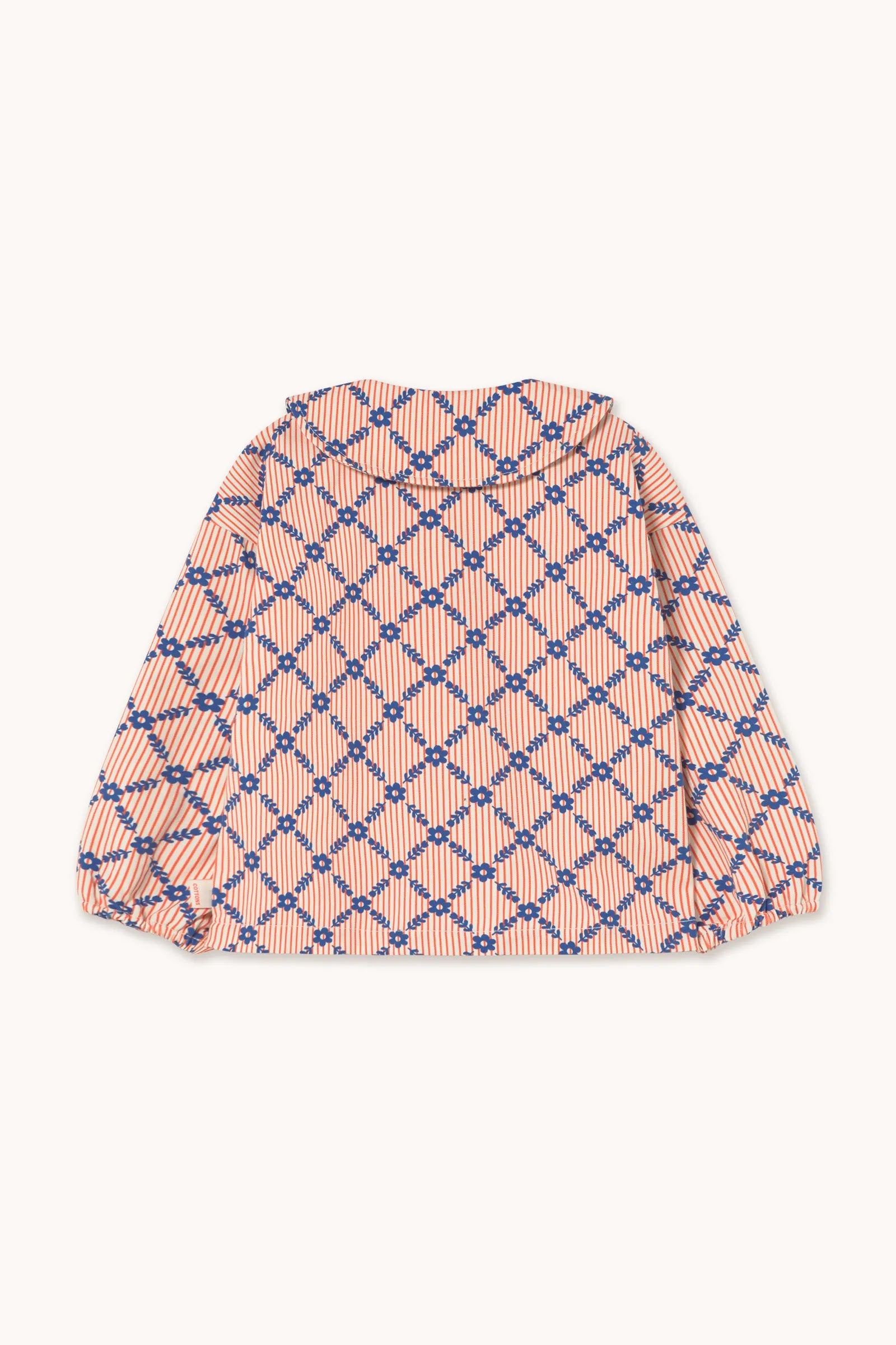 Camicia a quadri floreali