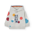 Felpa con cappuccio ‘be happy be you’