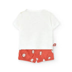 Completo t-shirt mezza manica con pantaloncino stampato