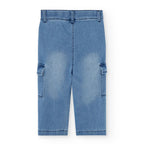 Jeans a palazzo con tasche