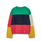 Maglione color block ragazza