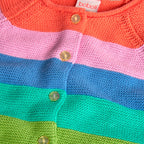 Cardigan tricot a righe