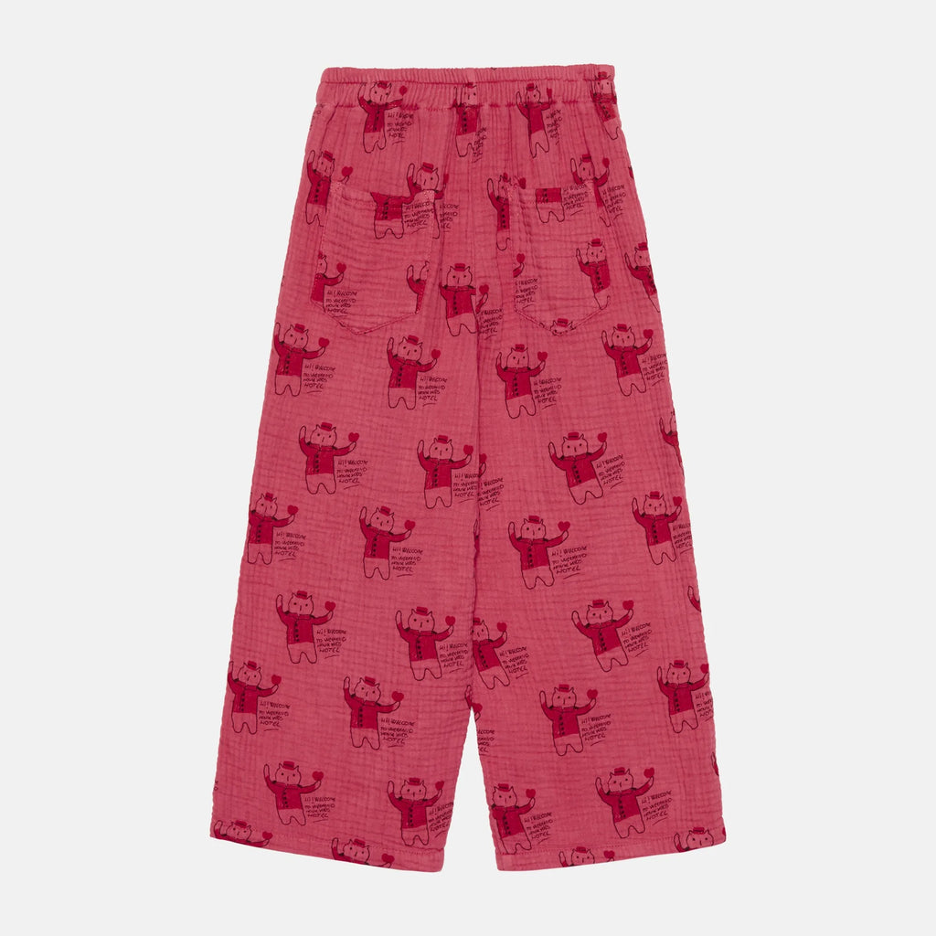 Pantaloni dritti gatto all over