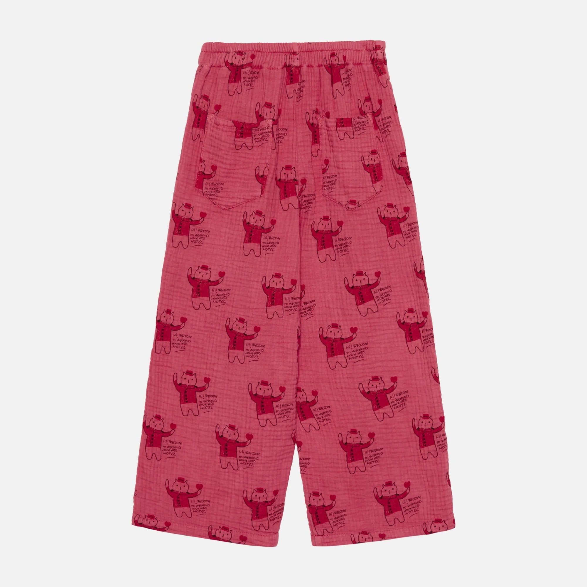 Pantaloni dritti gatto all over
