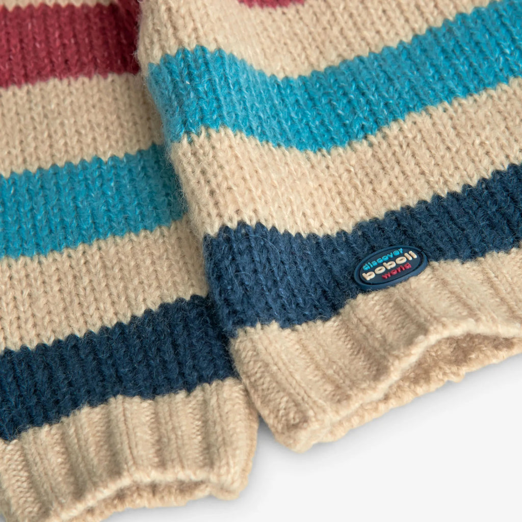 Maglione girocollo bambino righe colorate