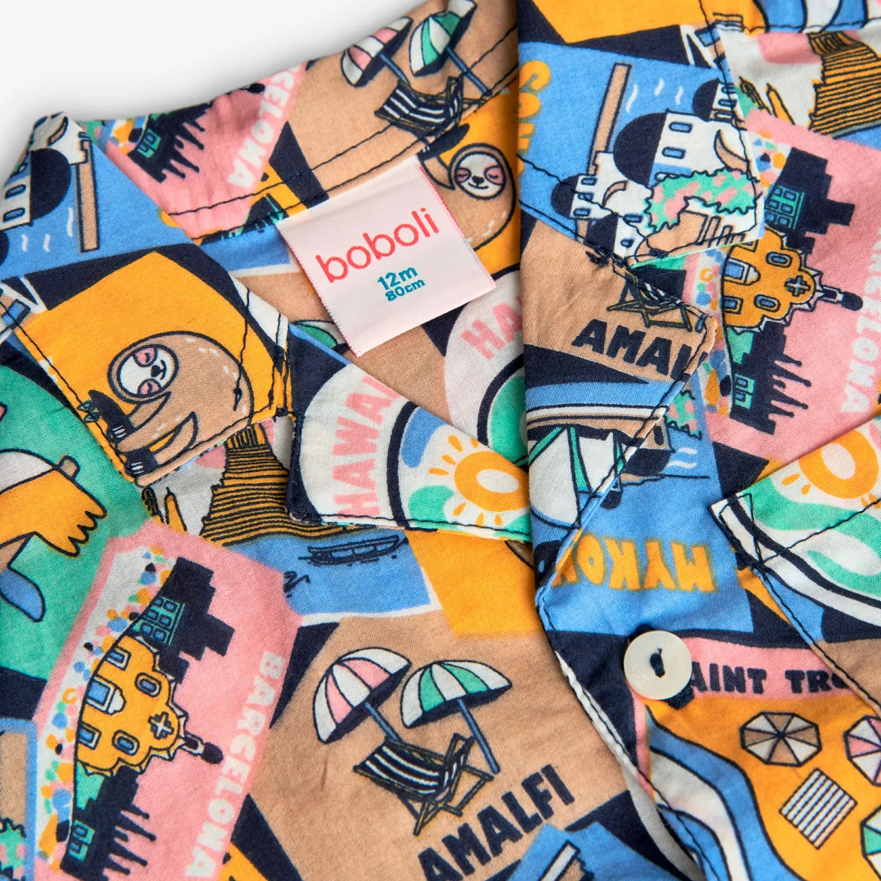 Camicia mezza manica città del mondo