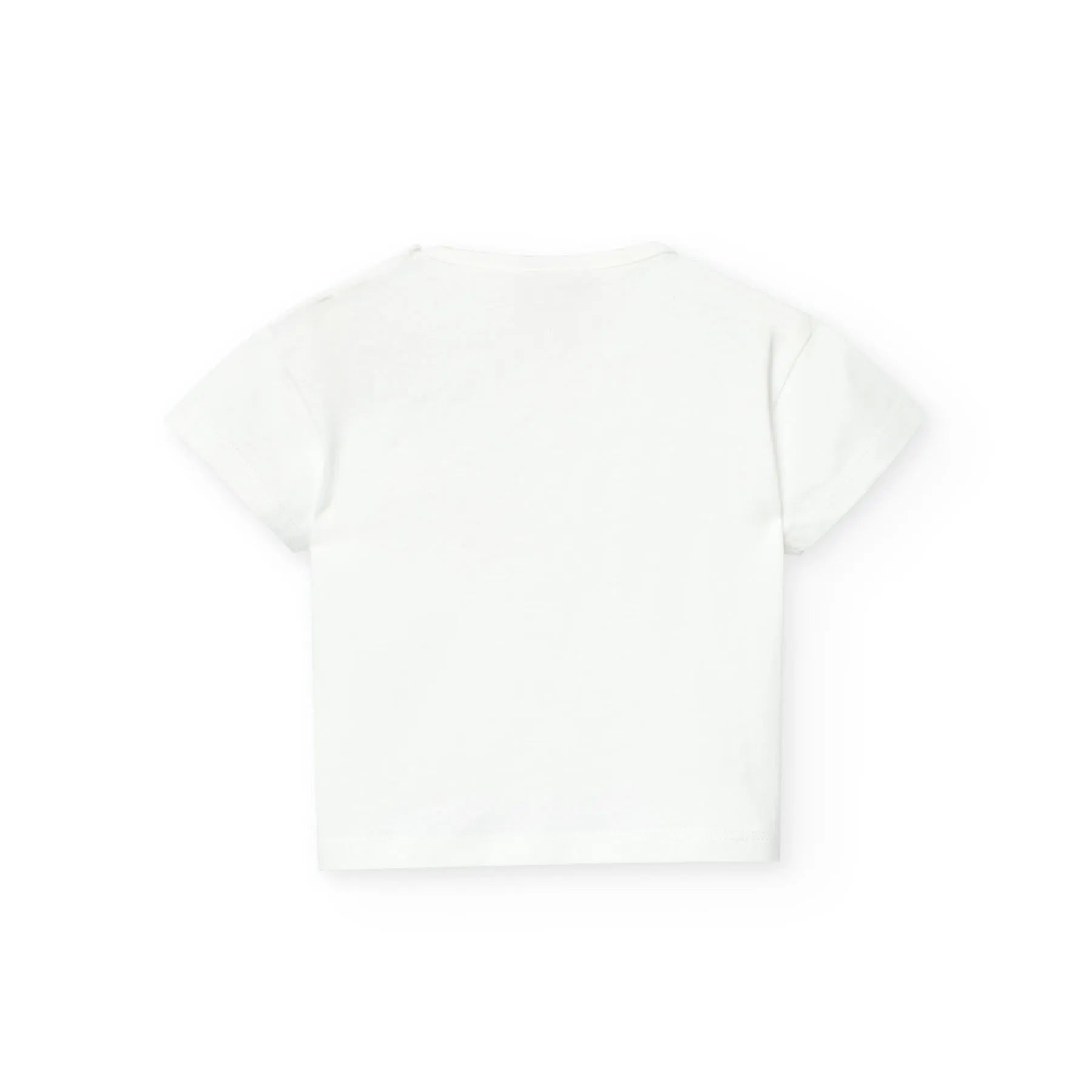 T-shirt mezza manica bianca summer time