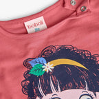 Maglietta manica lunga bambina ibisco