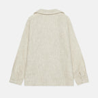 Camicia ricamata con cavallo seduto sabbia