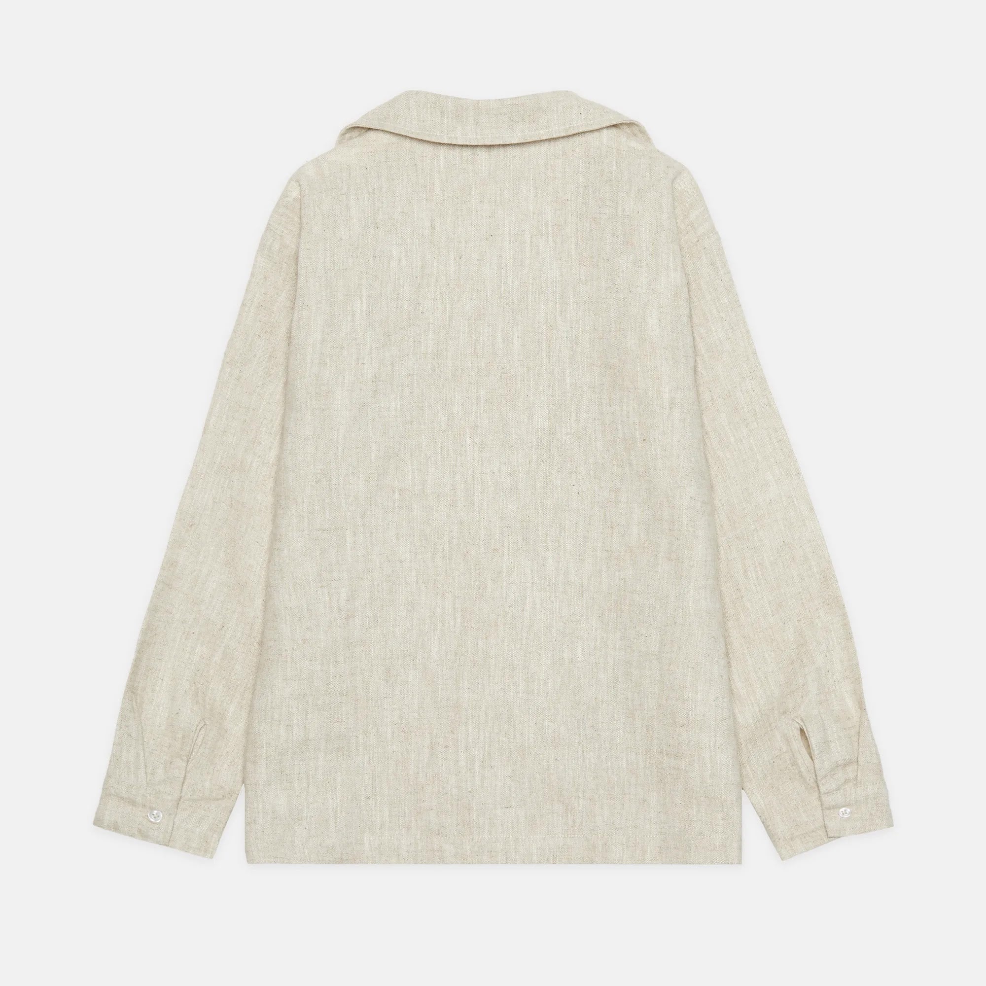 Camicia ricamata con cavallo seduto sabbia