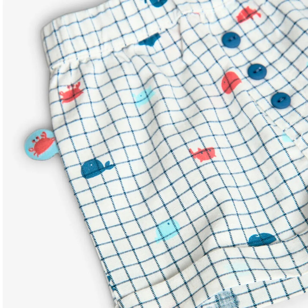 Completo t-shirt mezza manica e pantaloncino granchio