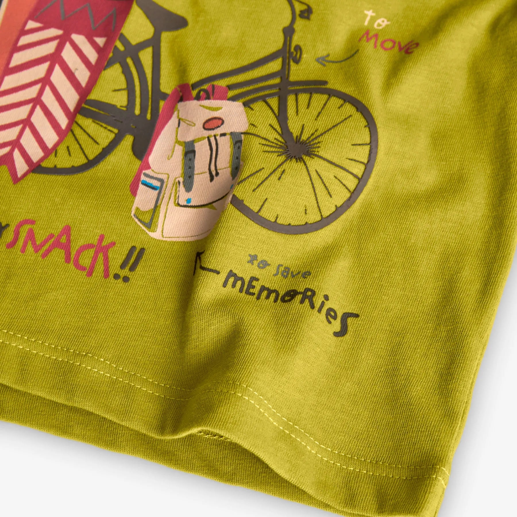 T-shirt mezza manica zaino in spalla verde cactus