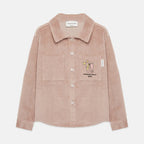 Camicia di velluto rosa ‘magic toothbrush’
