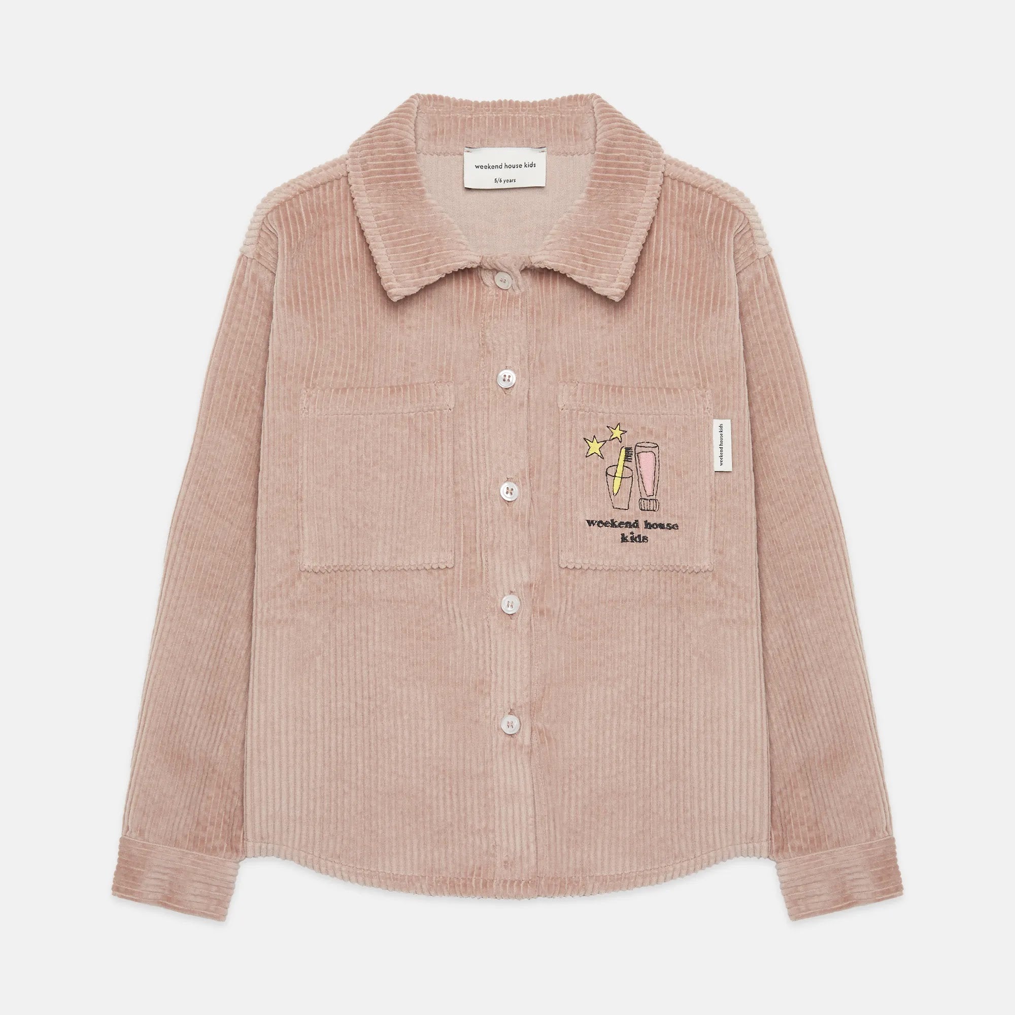 Camicia di velluto rosa ‘magic toothbrush’