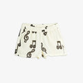 Shorts di mussola Note bianco