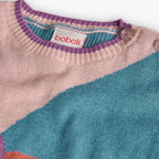 Maglione bambina fiore viola