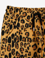 Pantaloni in pile leopardato