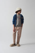 Pantaloni forma carota Topo