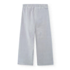 Pantaloni velluto a palazzo cenere