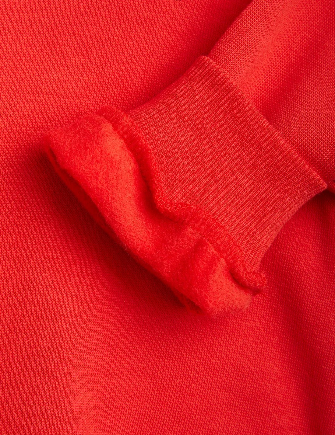 Felpa ricamata con cane ricamata rosso