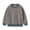 Maglione girocollo jacquard Flores