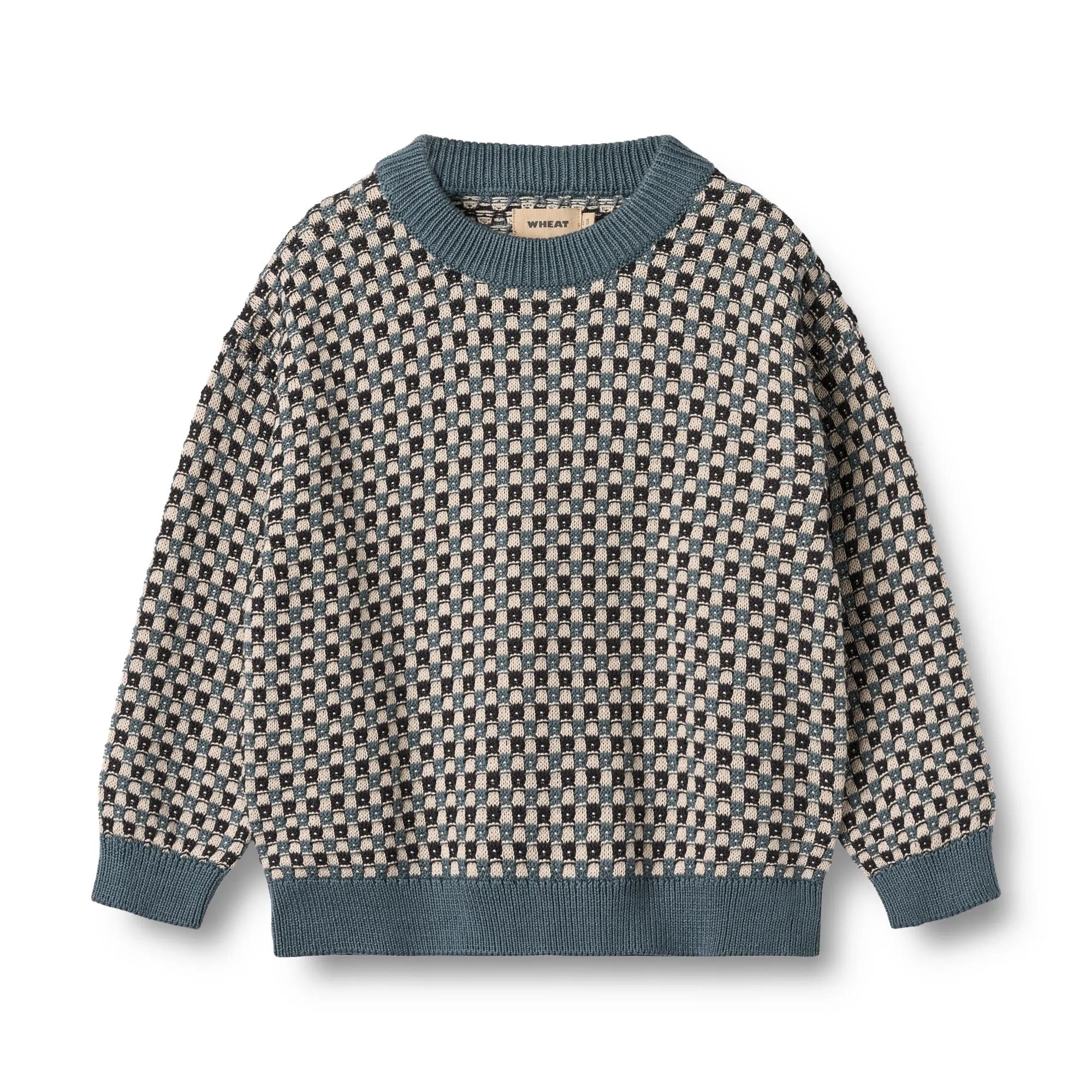 Maglione girocollo jacquard Flores
