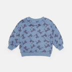 Felpa per bambino con gatti blu pastello