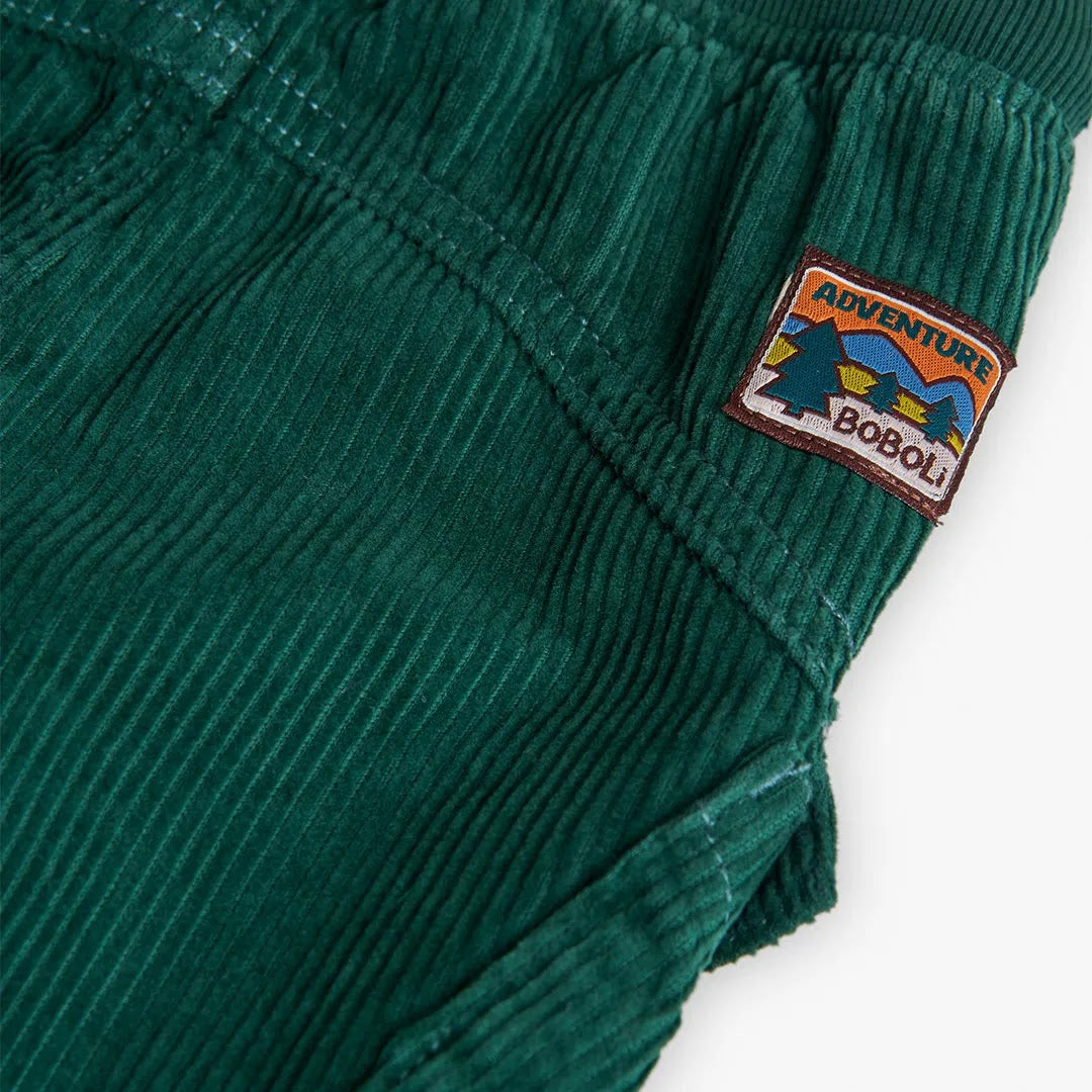 Pantaloni velluto verdi bambino