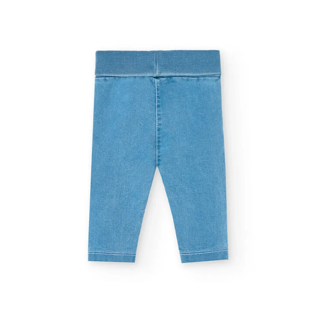 Completo t-shirt manica lunga e pantaloni jeans lunghi