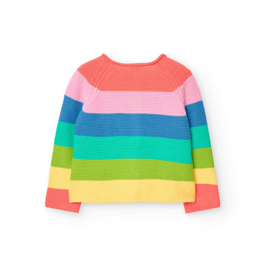 Cardigan tricot a righe