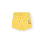 Completo t-shirt mezza manica e pantaloncini gialli