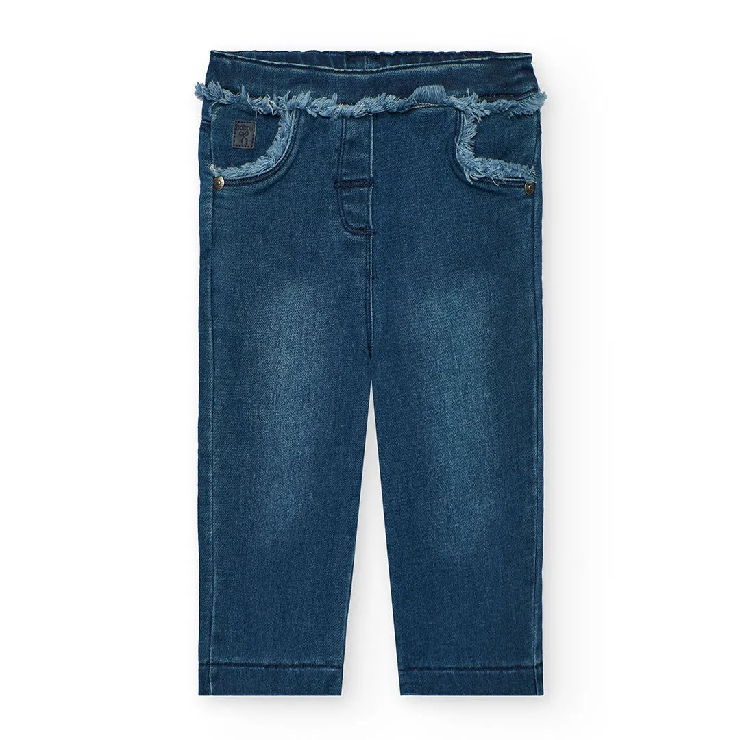 Pantaloni denim blu
