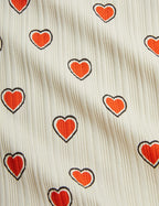 Leggings flare stampa cuore