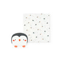 Pack coperta e bavaglino pinguino
