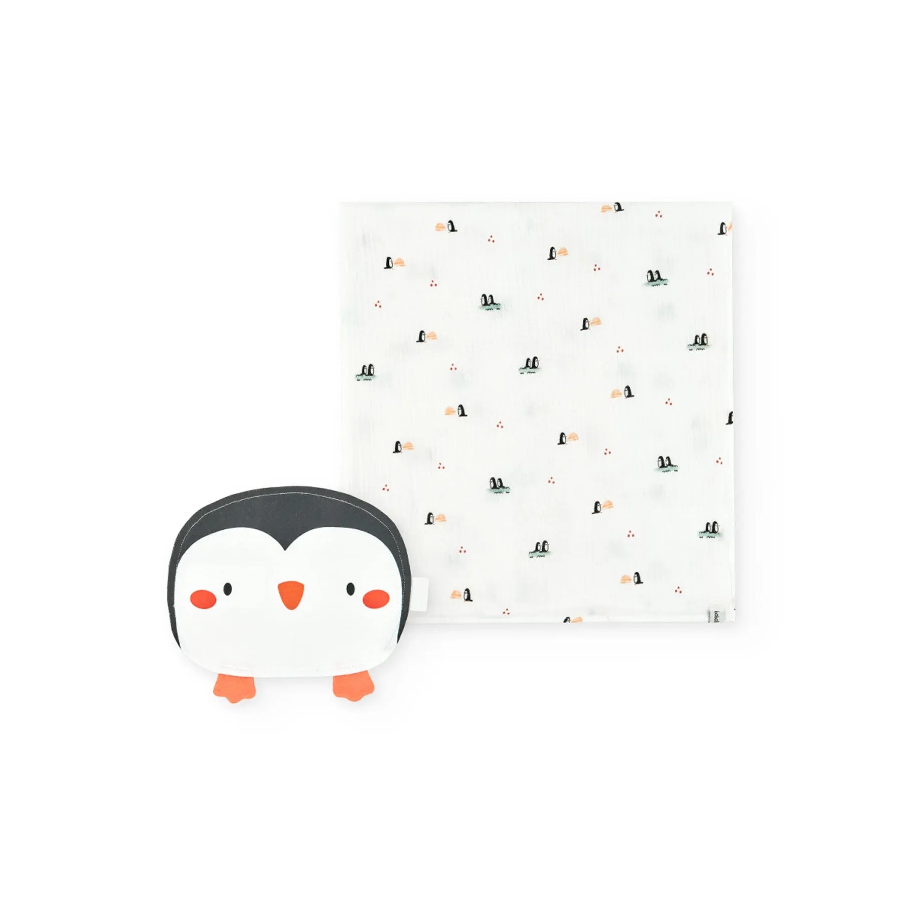Pack coperta e bavaglino pinguino