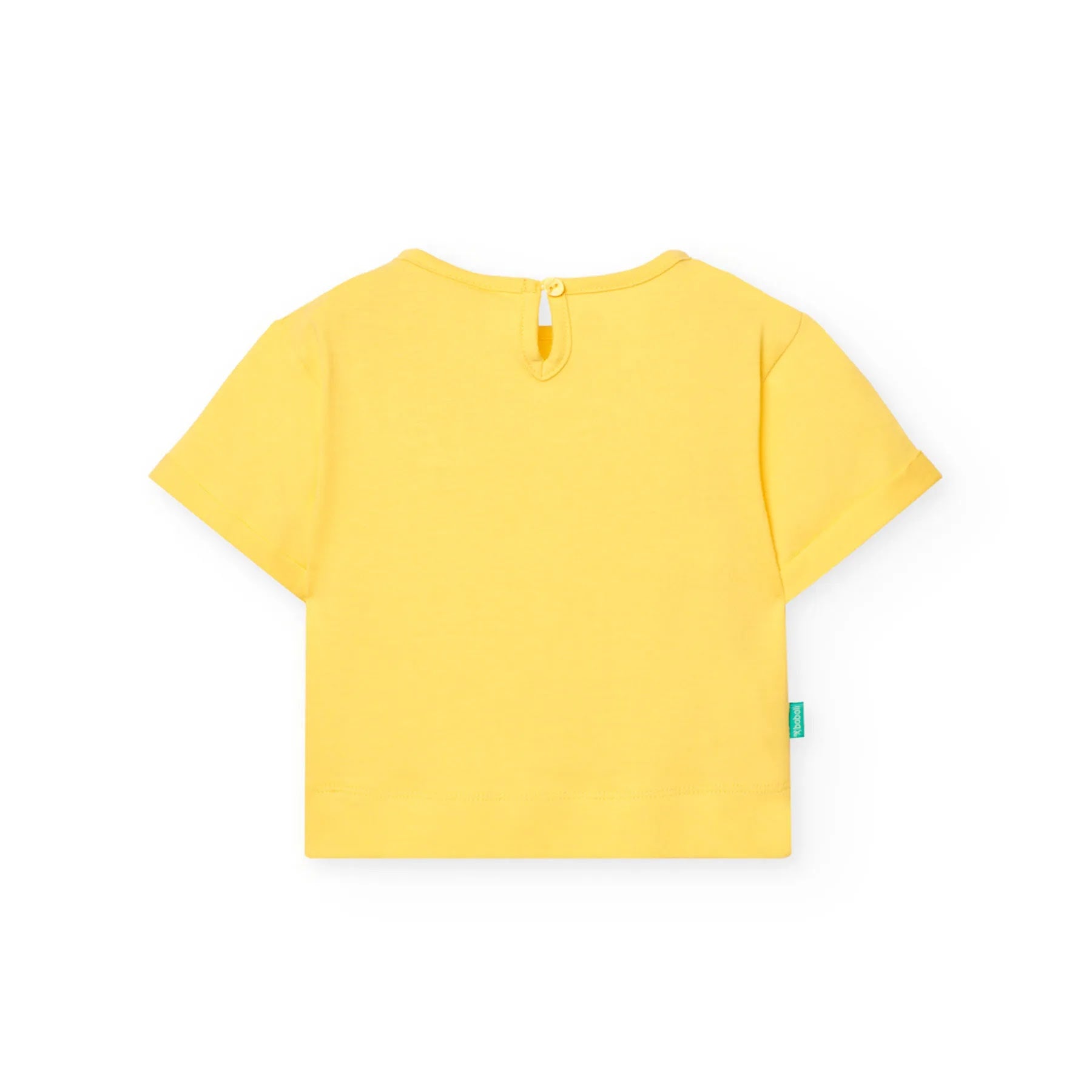 T-shirt mezza manica gialla summer