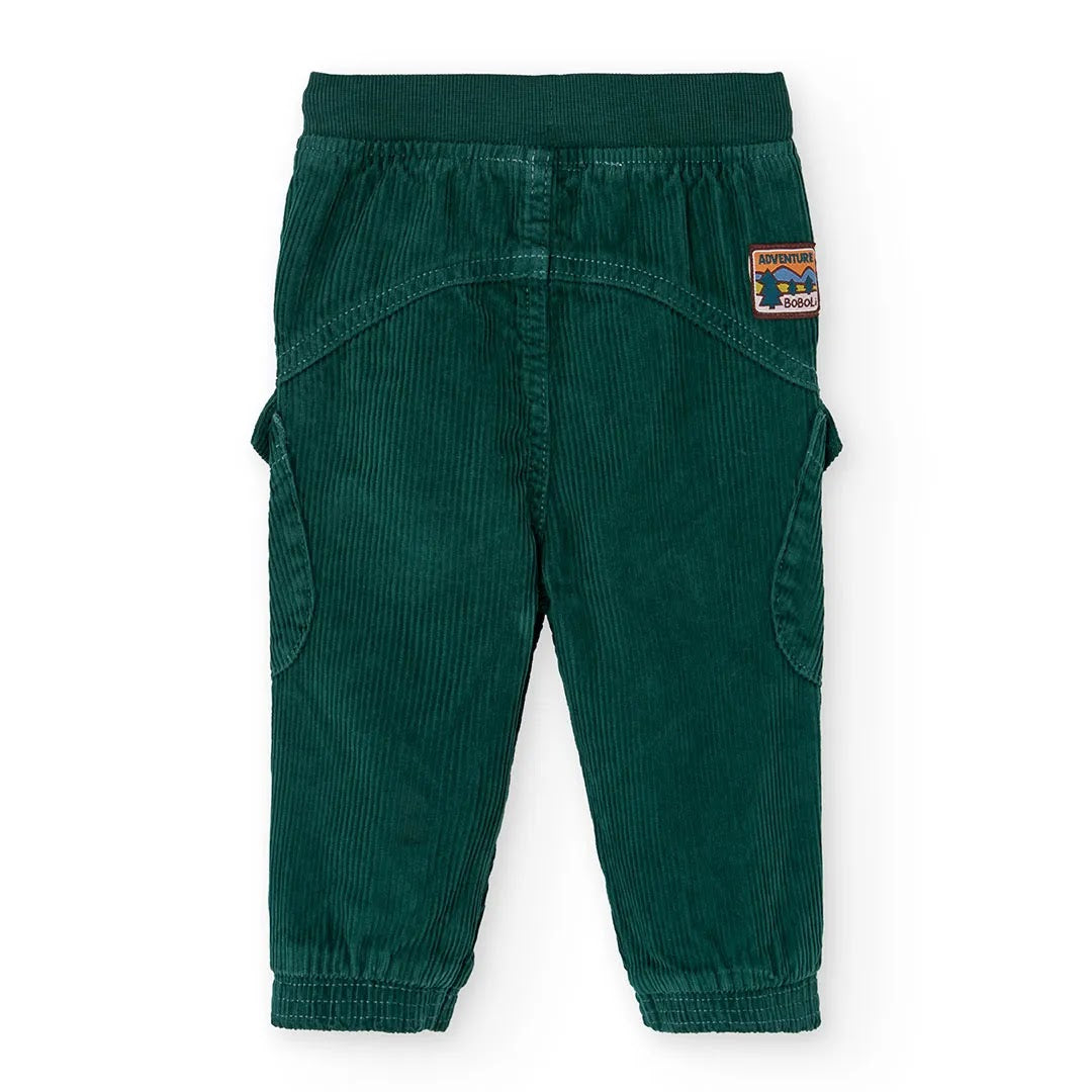 Pantaloni velluto verdi bambino
