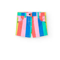 Shorts righe verticali multicolor