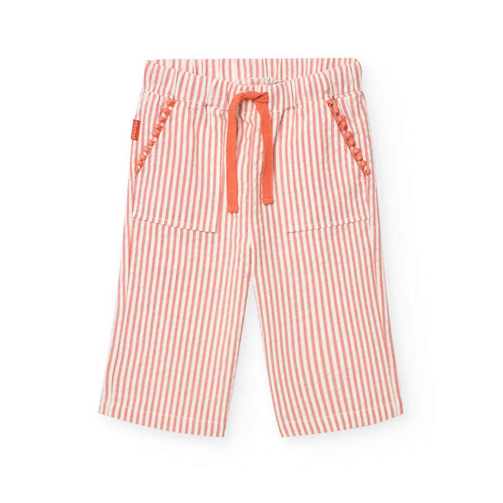 Pantaloni a righe terraccotta