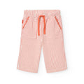 Pantaloni a righe terraccotta