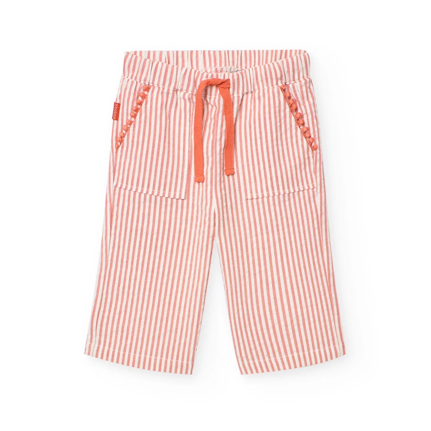 Pantaloni a righe terraccotta