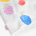 T-shirt mezza manica frutta bianco