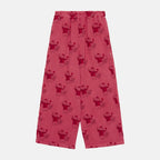 Pantaloni dritti gatto all over